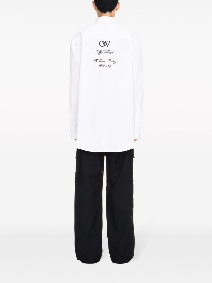 Off White Shirt with embroidery