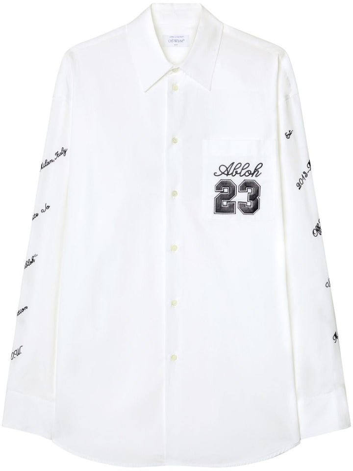 Off White Shirt with embroidery