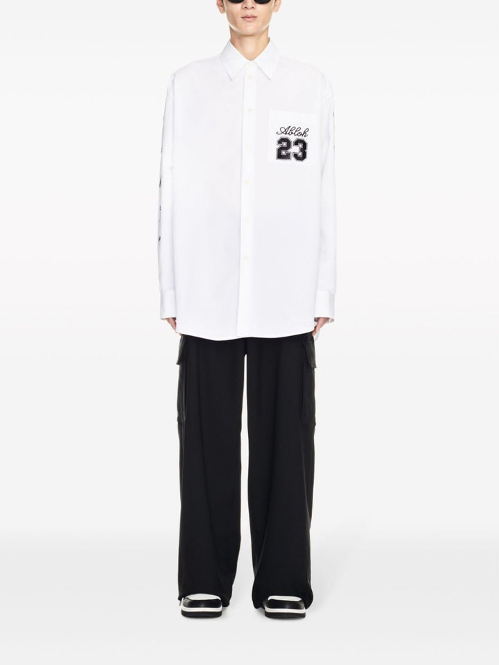 Off White Shirt with embroidery