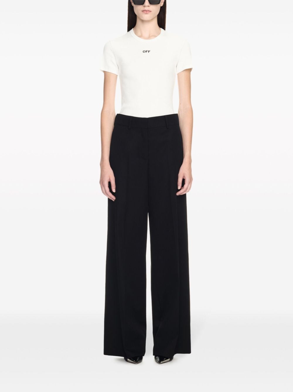 Off White Formal over wool trousers