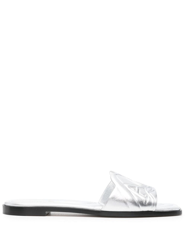 Alexander McQueen Slide sandals with embossed logo
