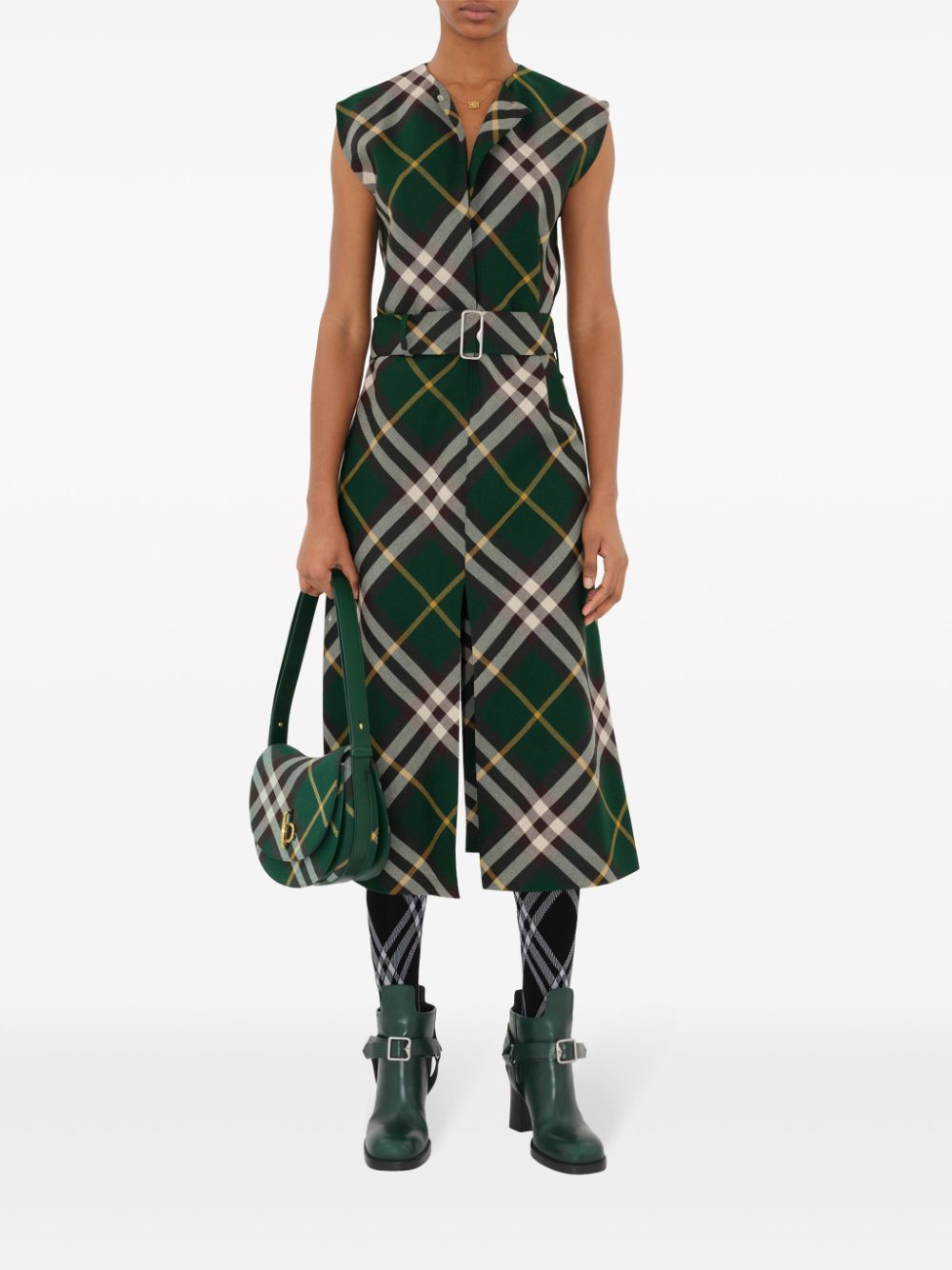 Burberry Nova Check Midi Dress