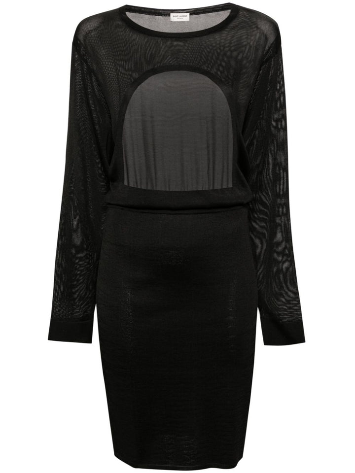 Saint Laurent open-back knitted dress