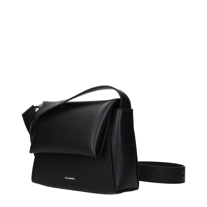 Jil Sander Black Leather Crossbody Bag