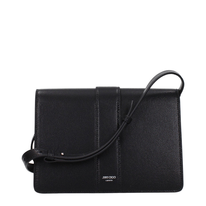 Jimmy Choo Black Leather Crossbody Bag