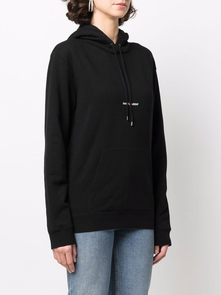 Saint Laurent Logo Print Hoodie