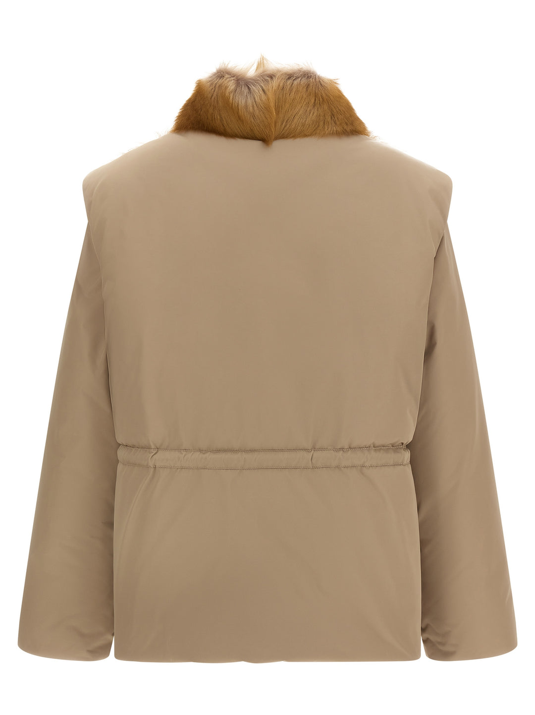 Moncler Beige Polyester Sleeveless Jacket