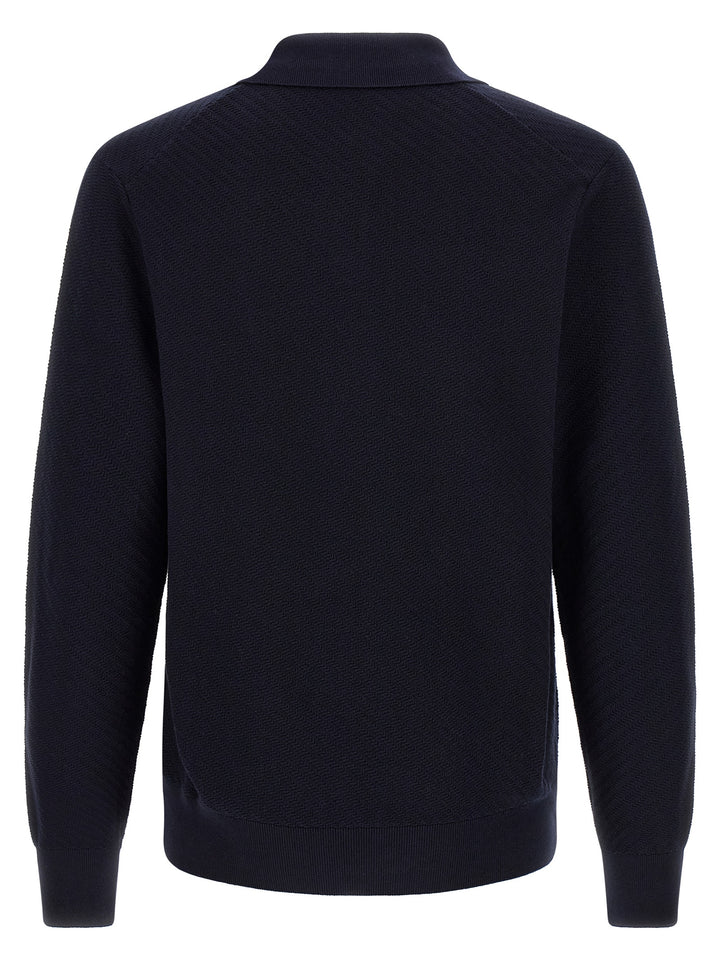 Hugo Boss Blue Cotton Polo Shirt