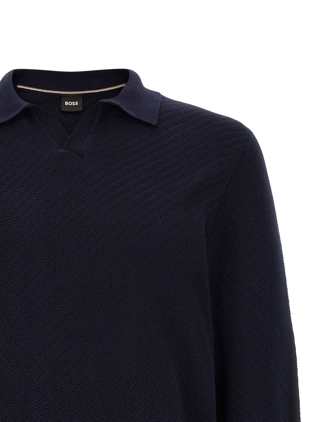 Hugo Boss Blue Cotton Polo Shirt