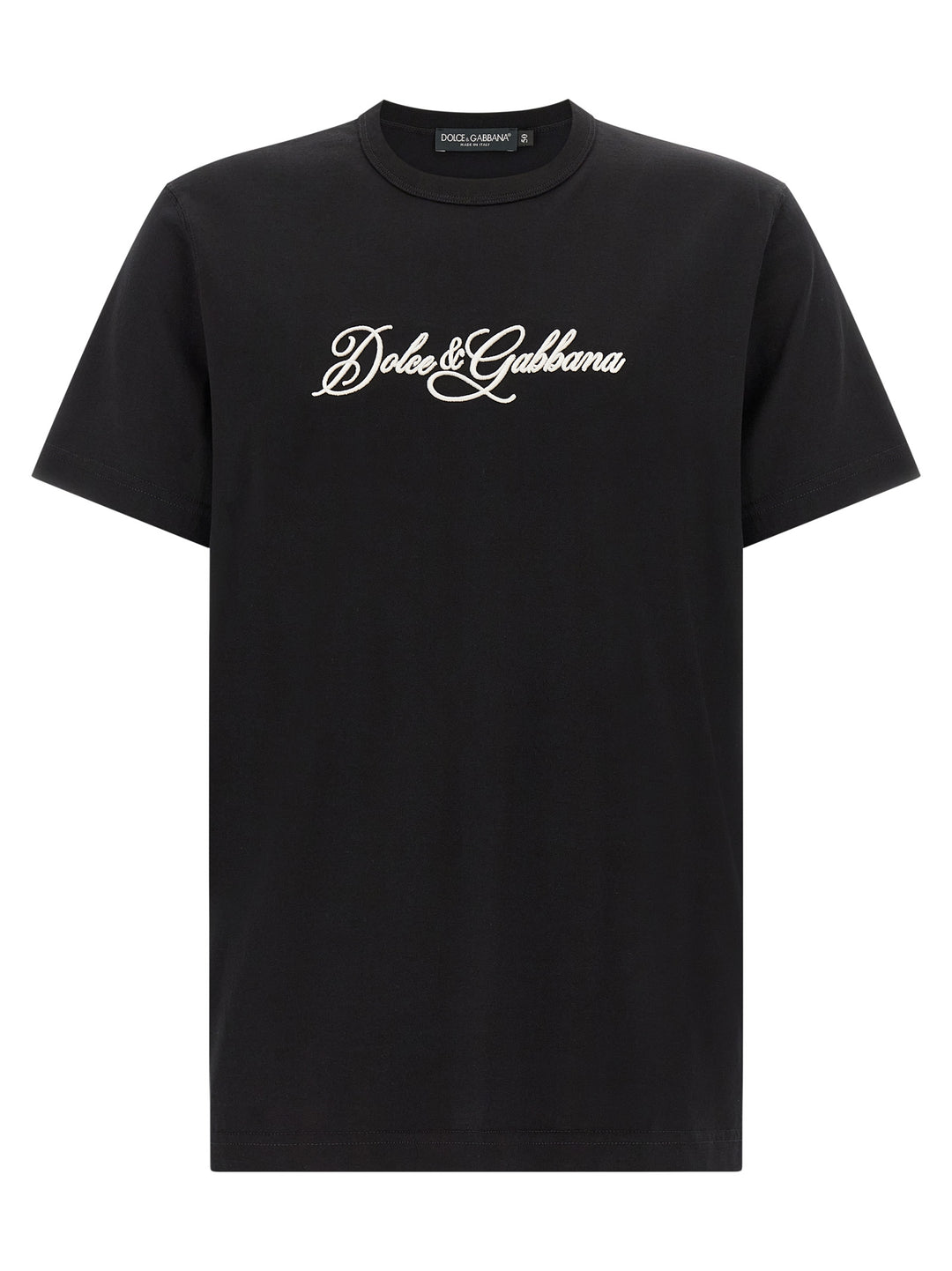 Dolce & Gabbana Black Cotton T-Shirt