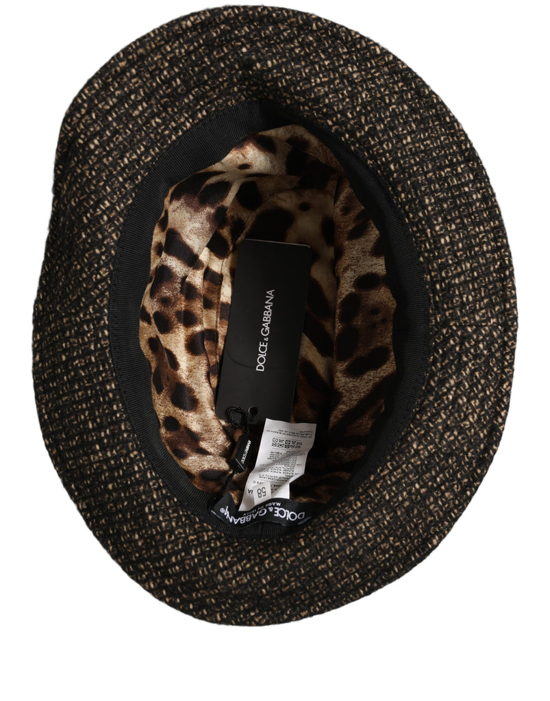 Dolce & Gabbana Gray Melange Blended Textured Tweed Capello  display picture 1