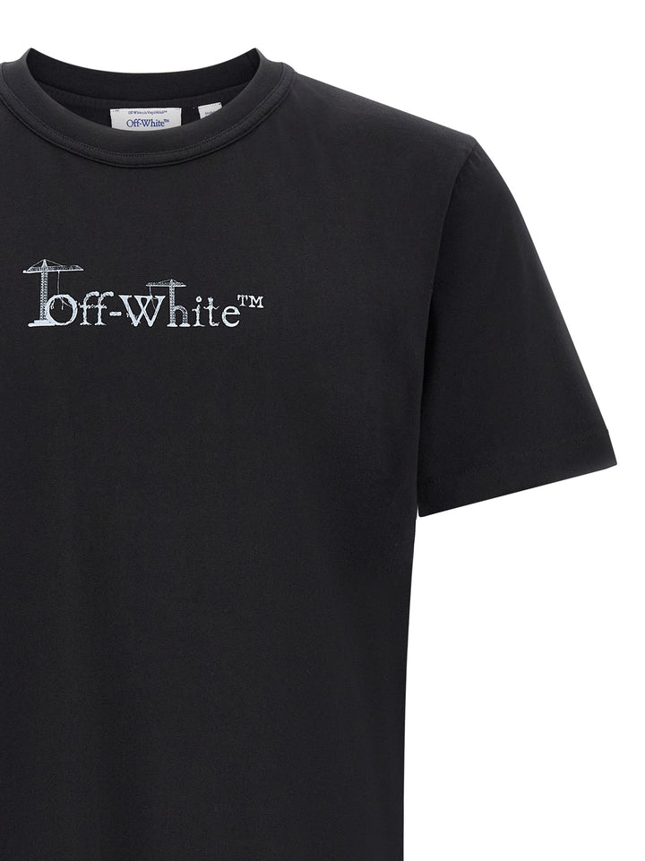 Off-White Black Cotton T-Shirt