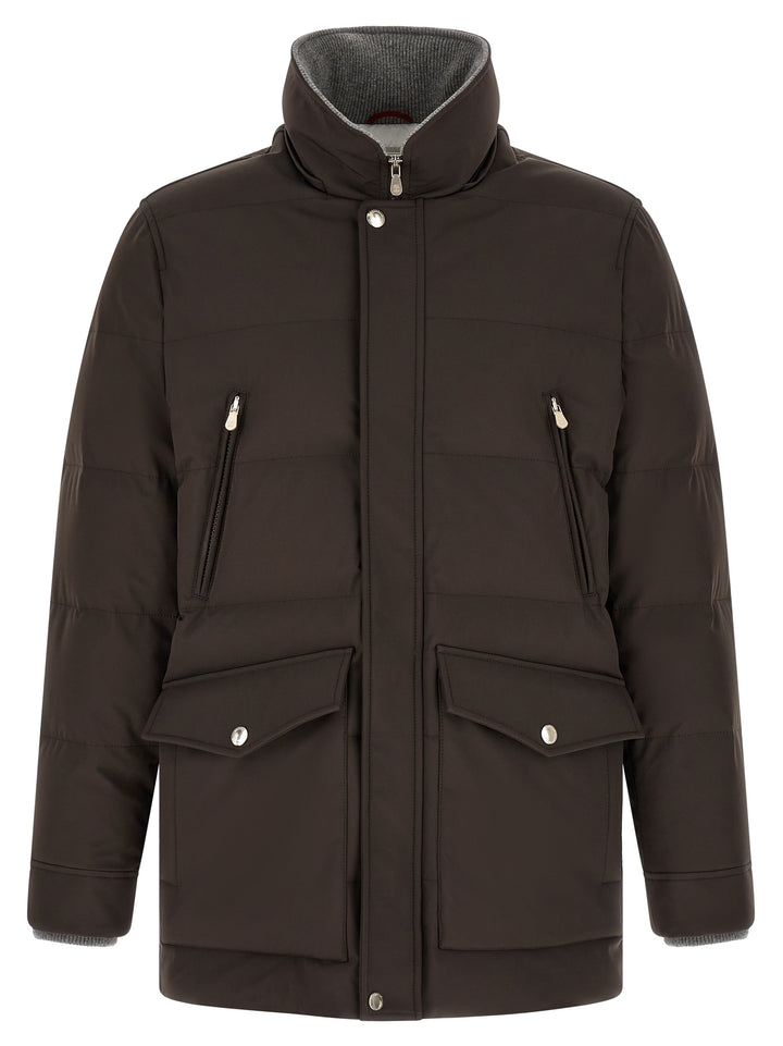 Brunello Cucinelli Brown Polyamide Parka