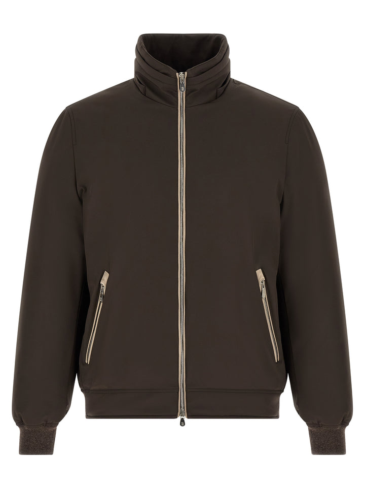 Brunello Cucinelli Brown Polyamide Full-Length Jacket