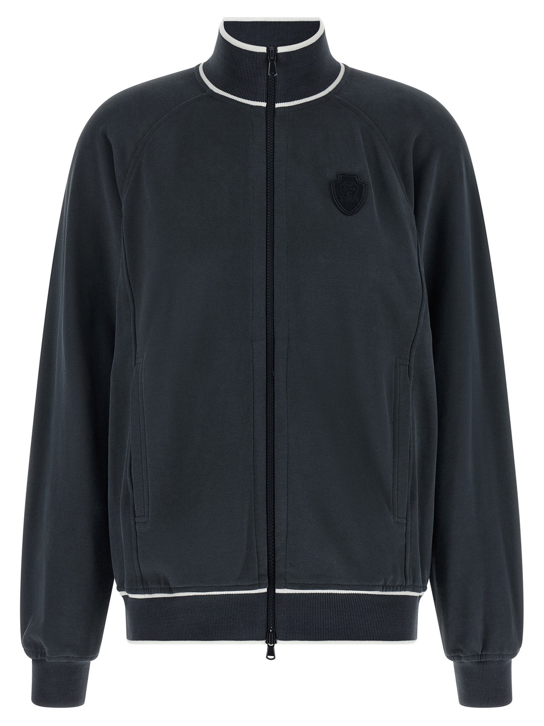 Brunello Cucinelli Blue Cotton Sweatshirt