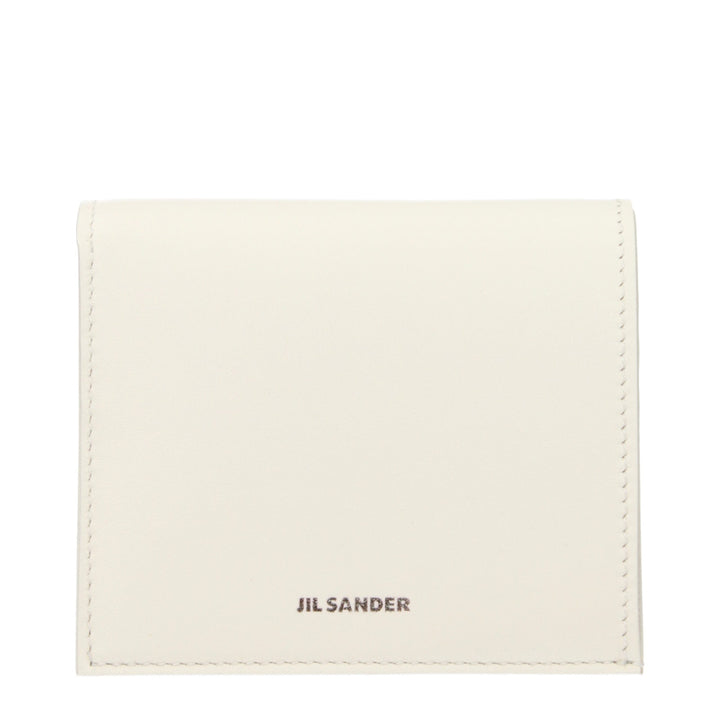 Jil Sander White Leather Wallet