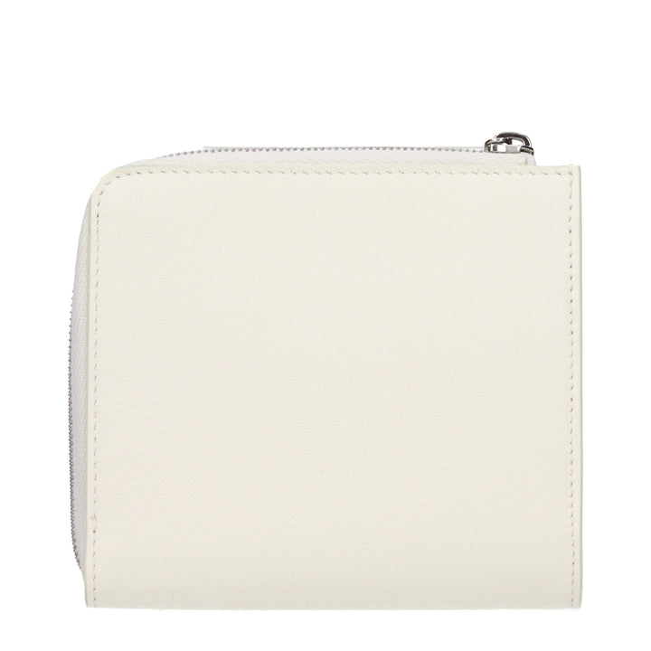 Jil Sander White Leather Wallet