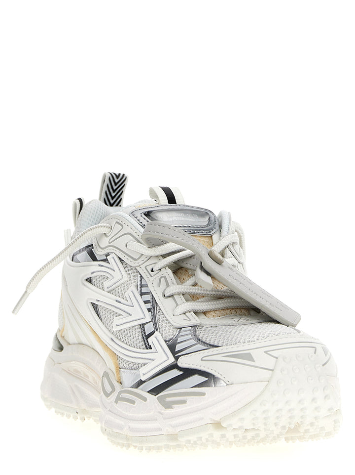 Off-White White Polyethylene Athletic Sneakers