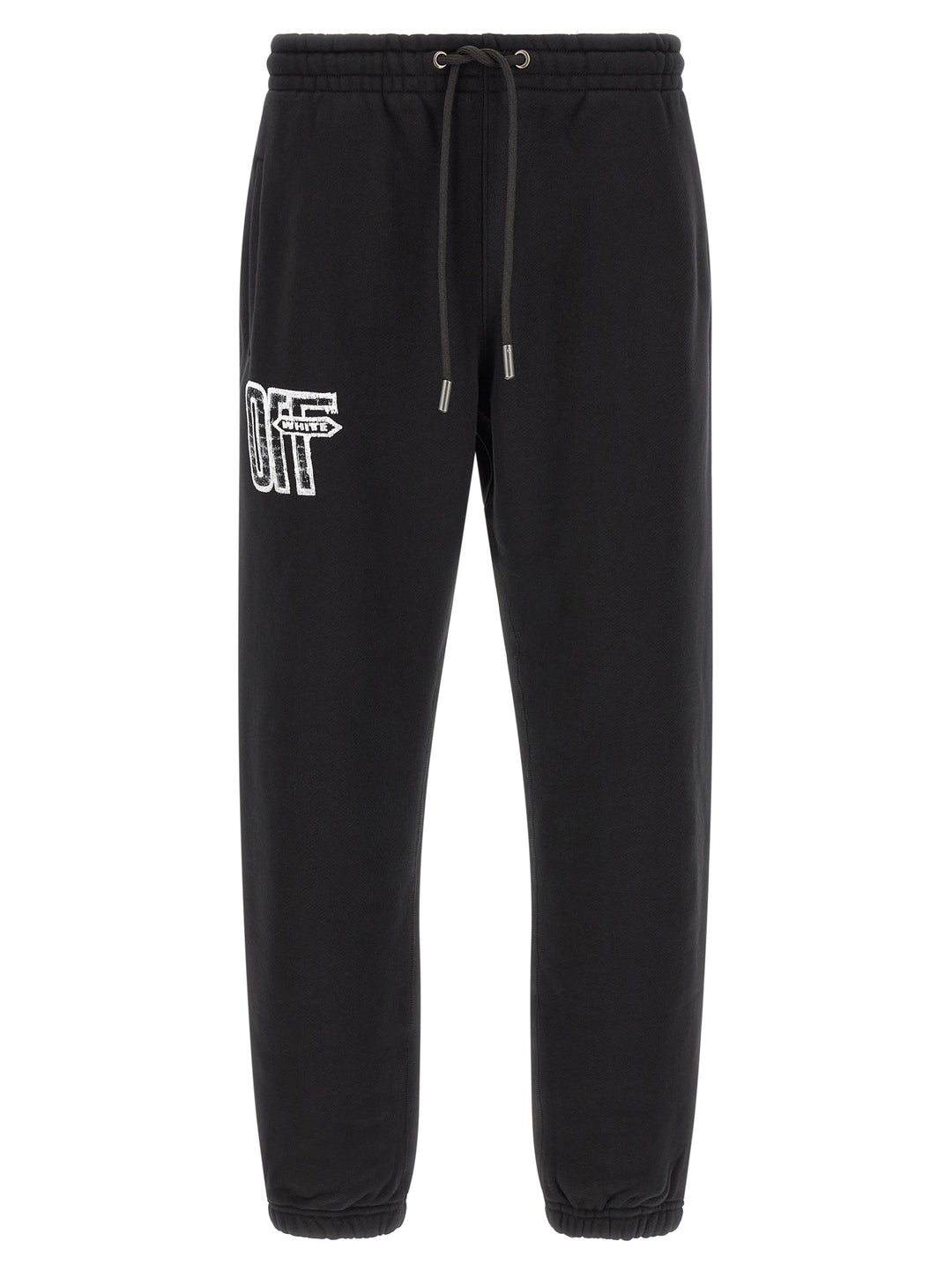 Off-White Black Cotton Joggers (Workout Pants)