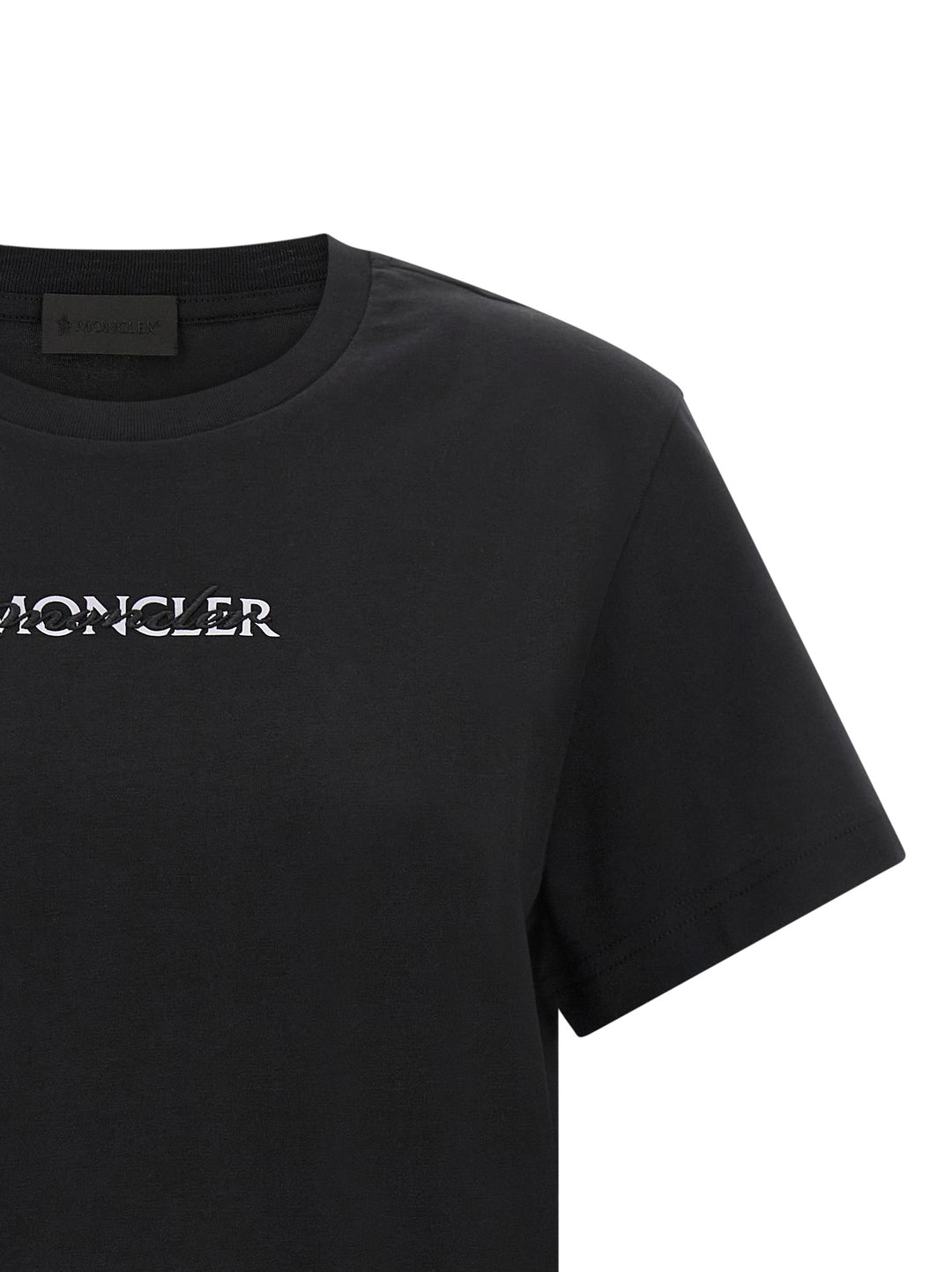 Moncler Black Cotton T-Shirt