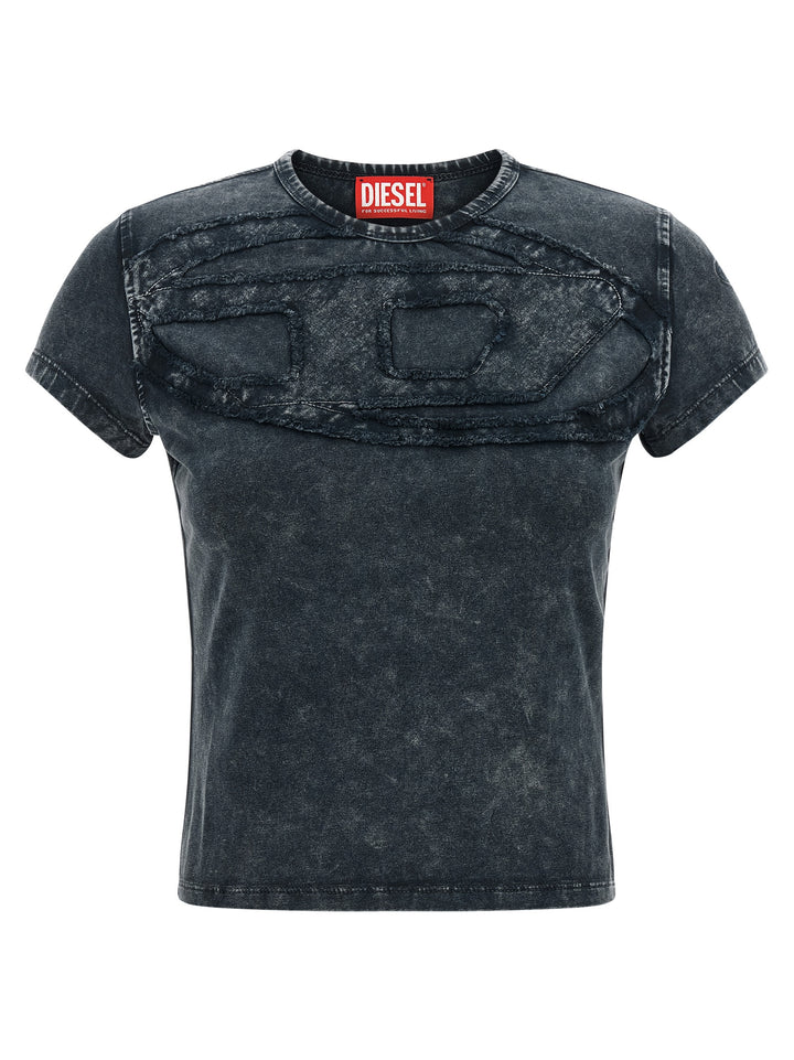 Diesel Gray Cotton T-Shirt