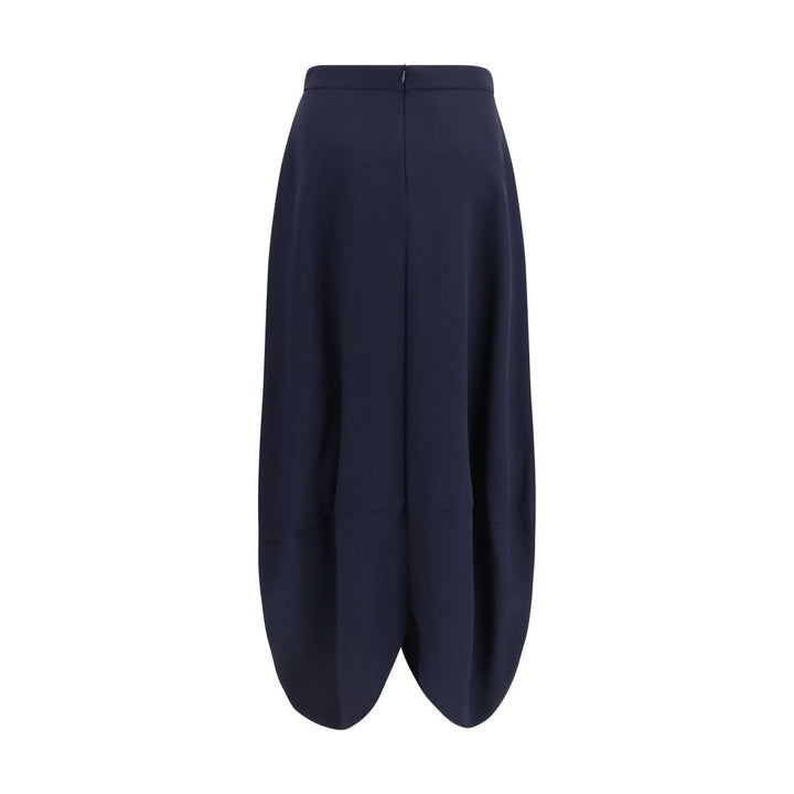 Giorgio Armani Blue Silk Long Skirt