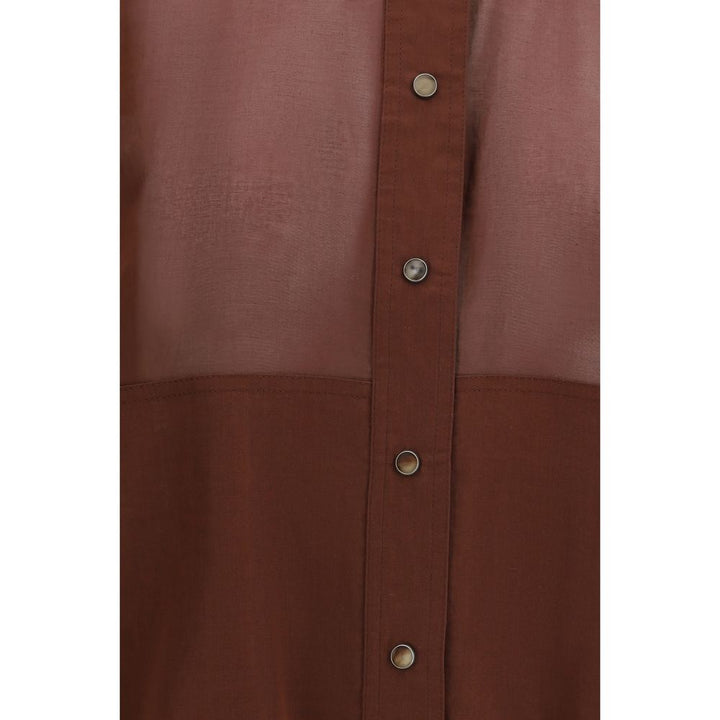 Brunello Cucinelli Red Cotton Shell Jacket
