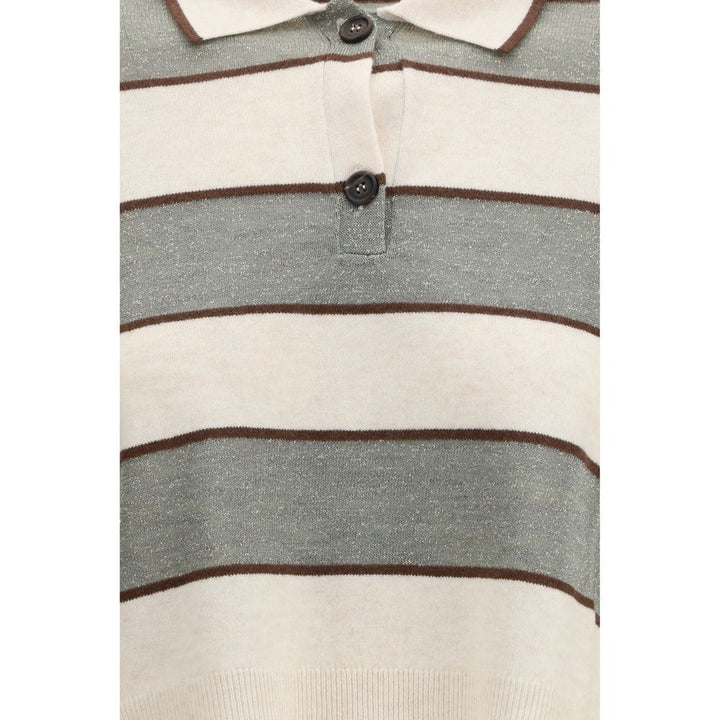 Brunello Cucinelli Multicolor Wool Oves Aries T-Shirt