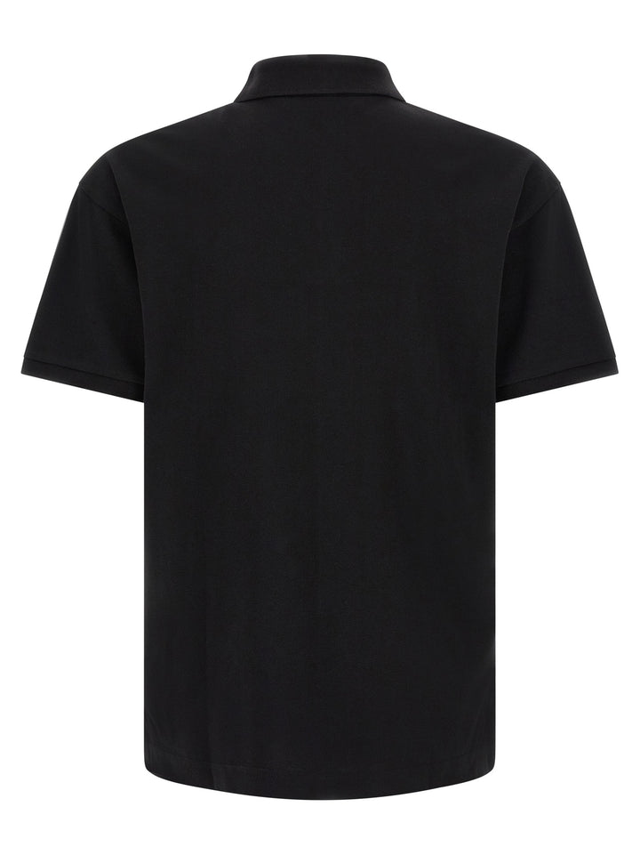 Palm Angels Black Cotton Polo Shirt