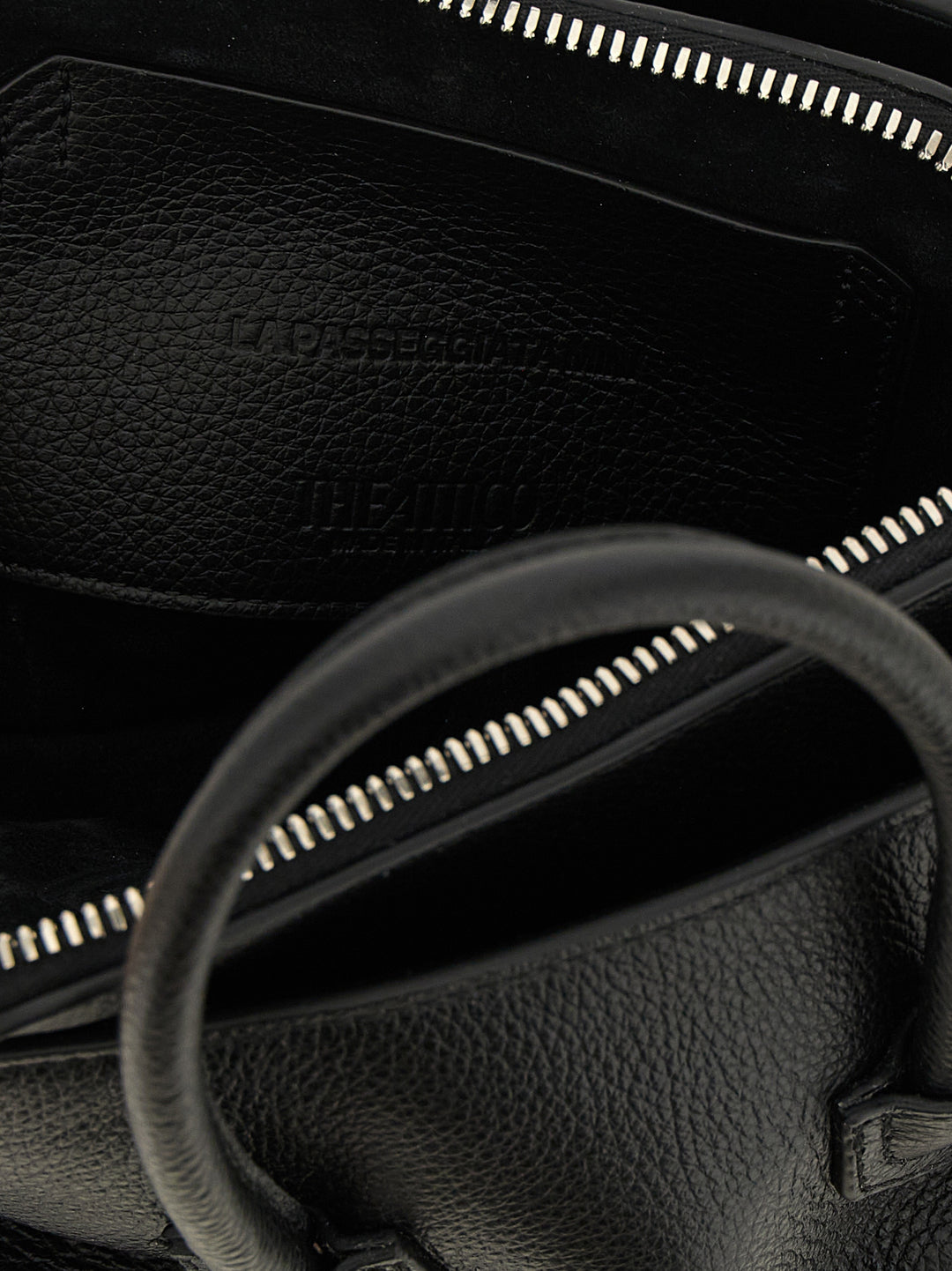 The Attico Black Bovine Leather Handbag