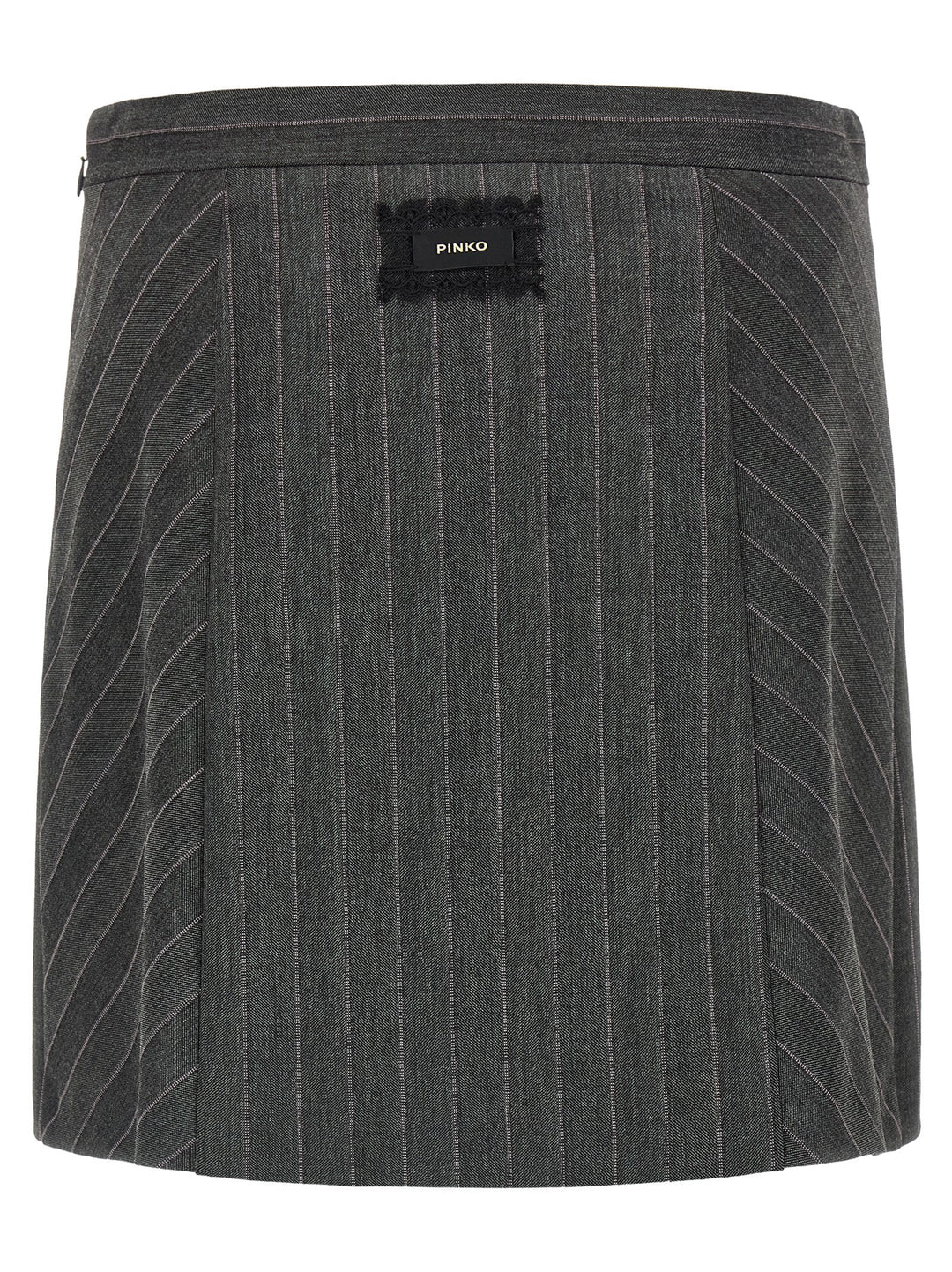 PINKO Gray Polyester Long Skirt