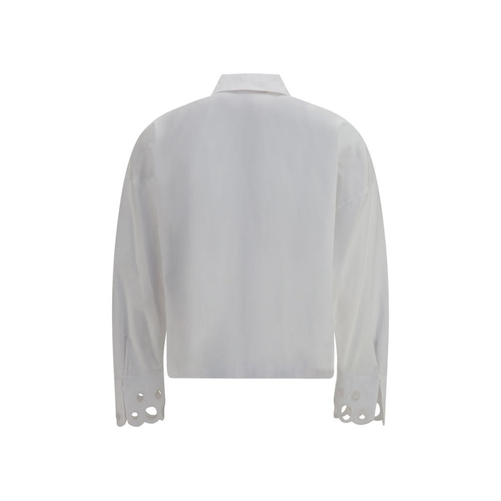 Max Mara White Cotton Dress Shirt