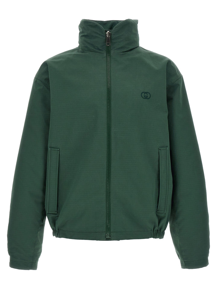 Gucci Bicolor Cotton Shell Jacket