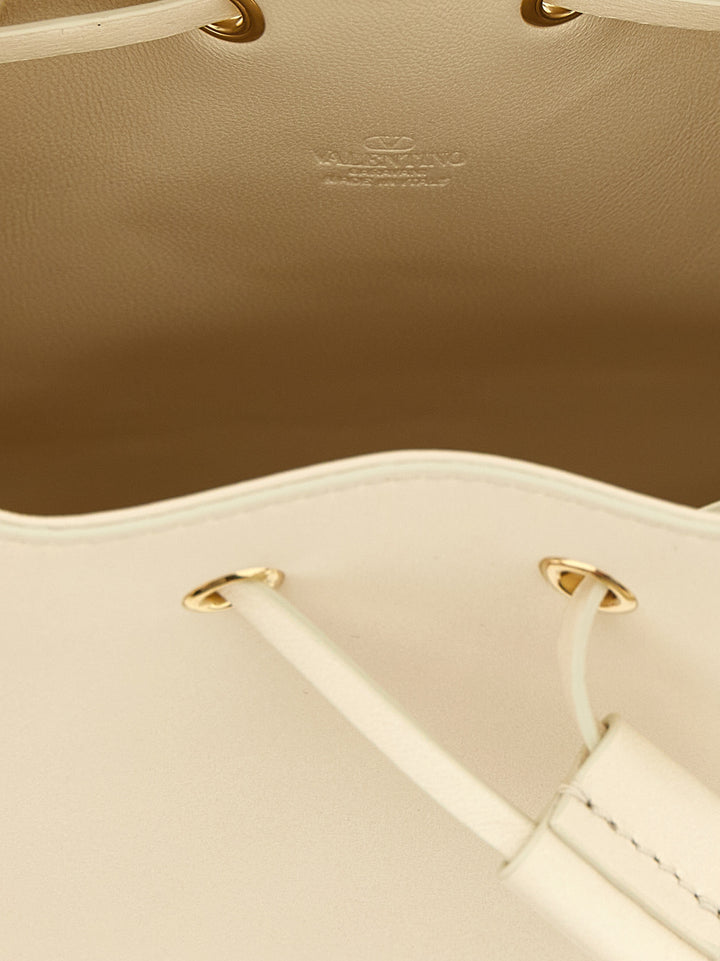 Valentino Garavani White Lamb Leather Crossbody Bag