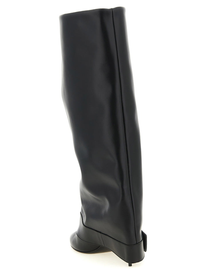 Balmain Black Calfskin Over The Knee