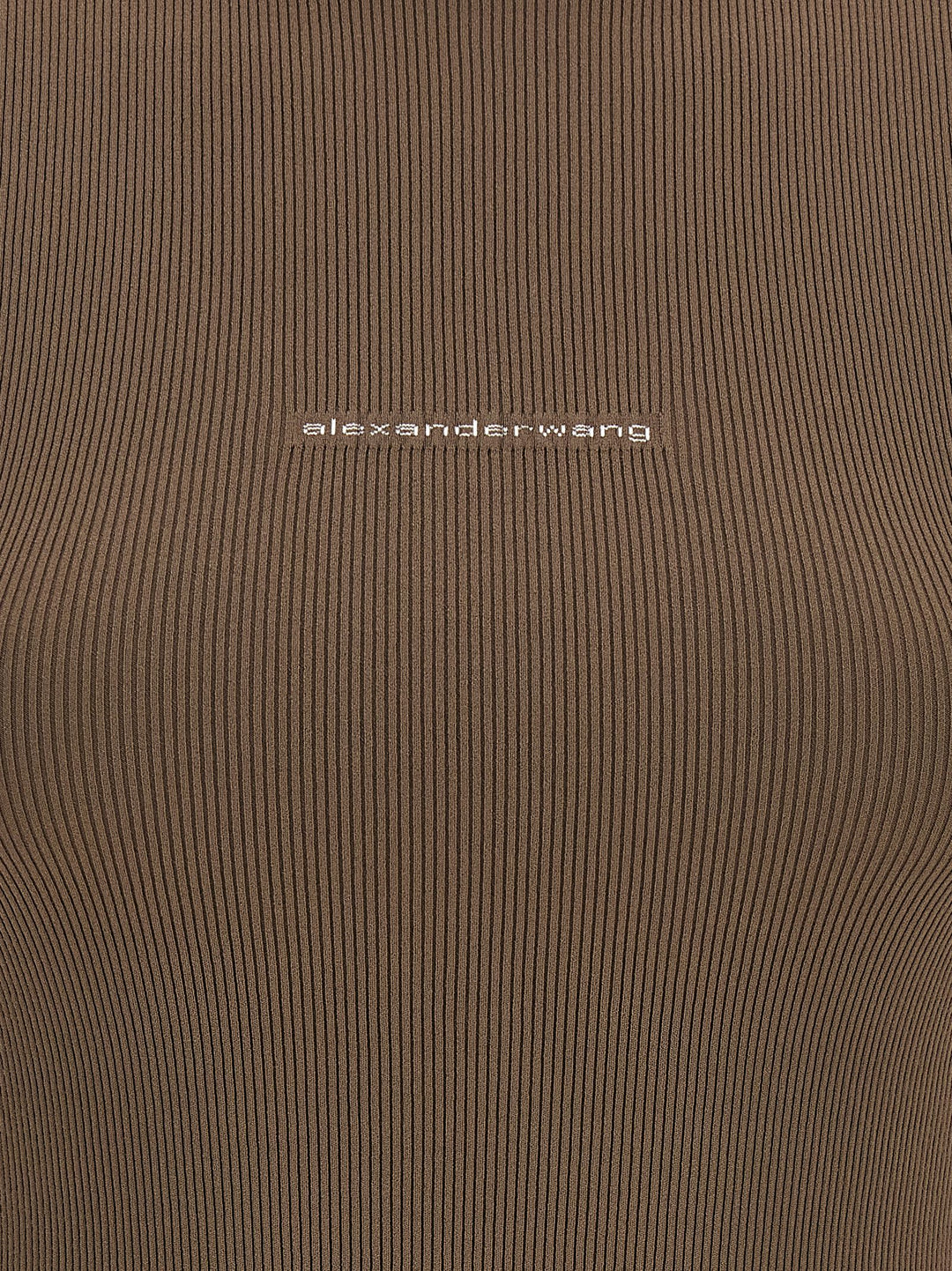 Alexander Wang Brown Polyamide T-Shirt