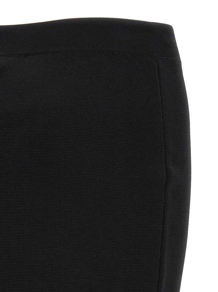 Elisabetta Franchi Black Viscose Midi Skirt