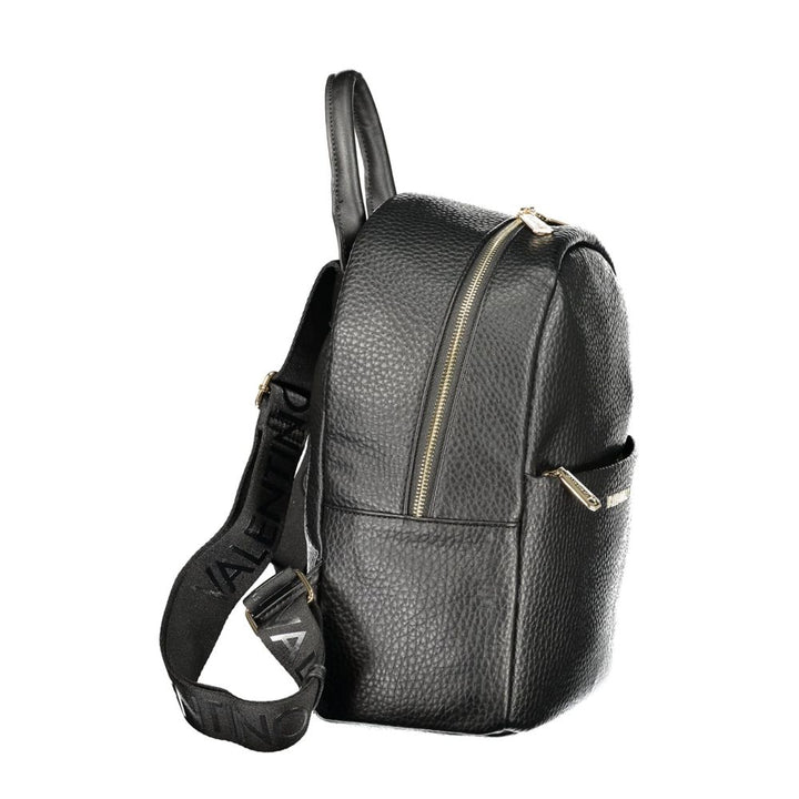 Mario Valentino Black Polyurethane Women's Backpack