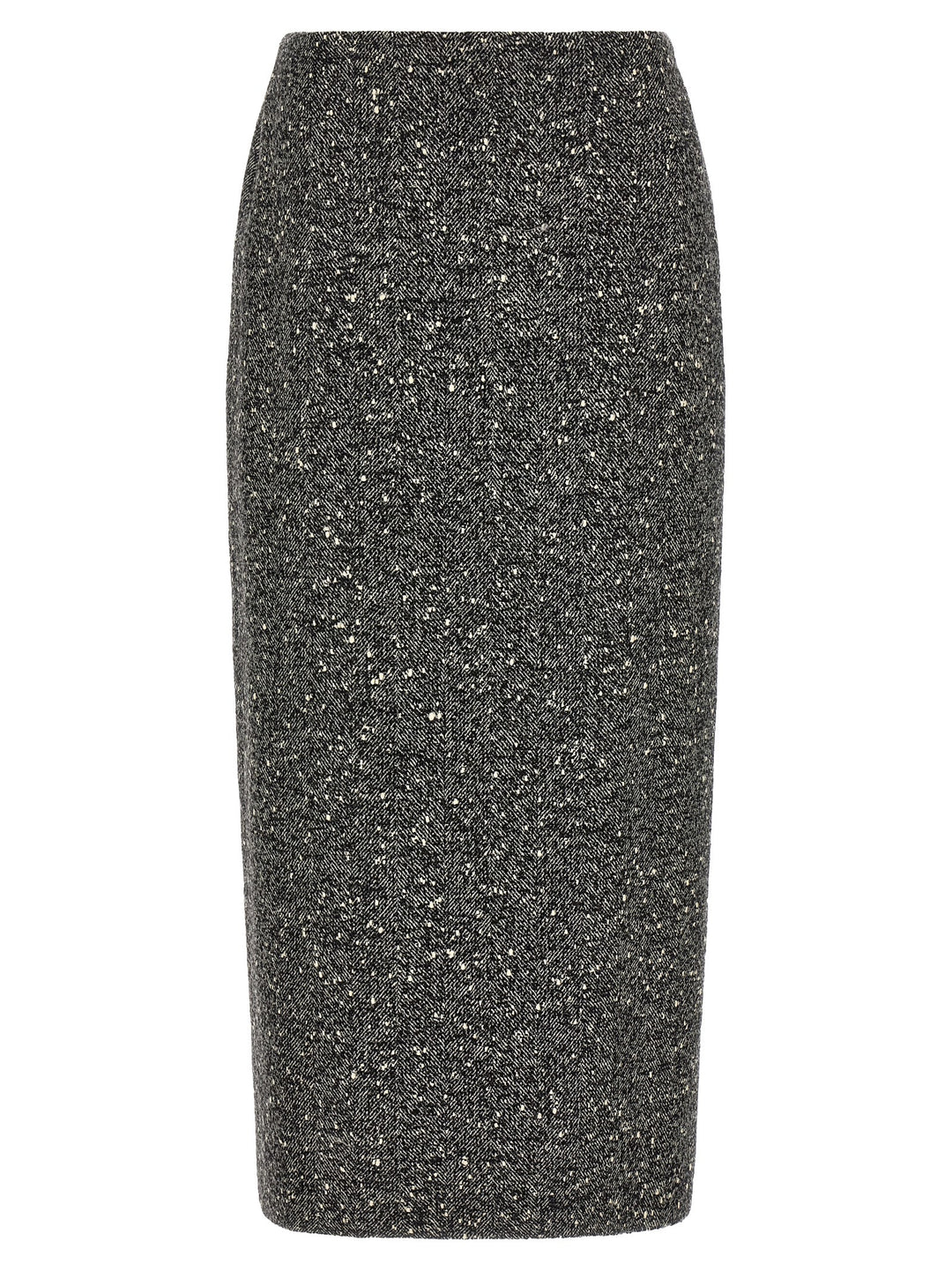 Valentino Garavani Bicolor Virgin Wool Midi Skirt