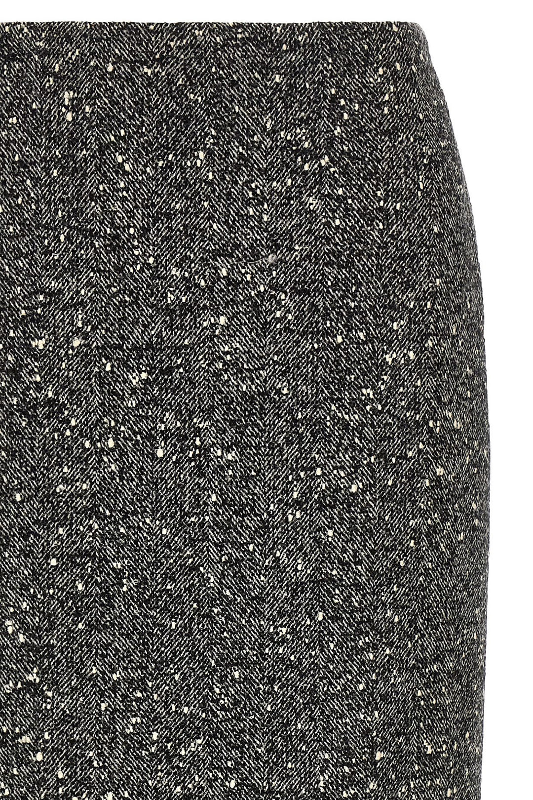 Valentino Garavani Bicolor Virgin Wool Midi Skirt