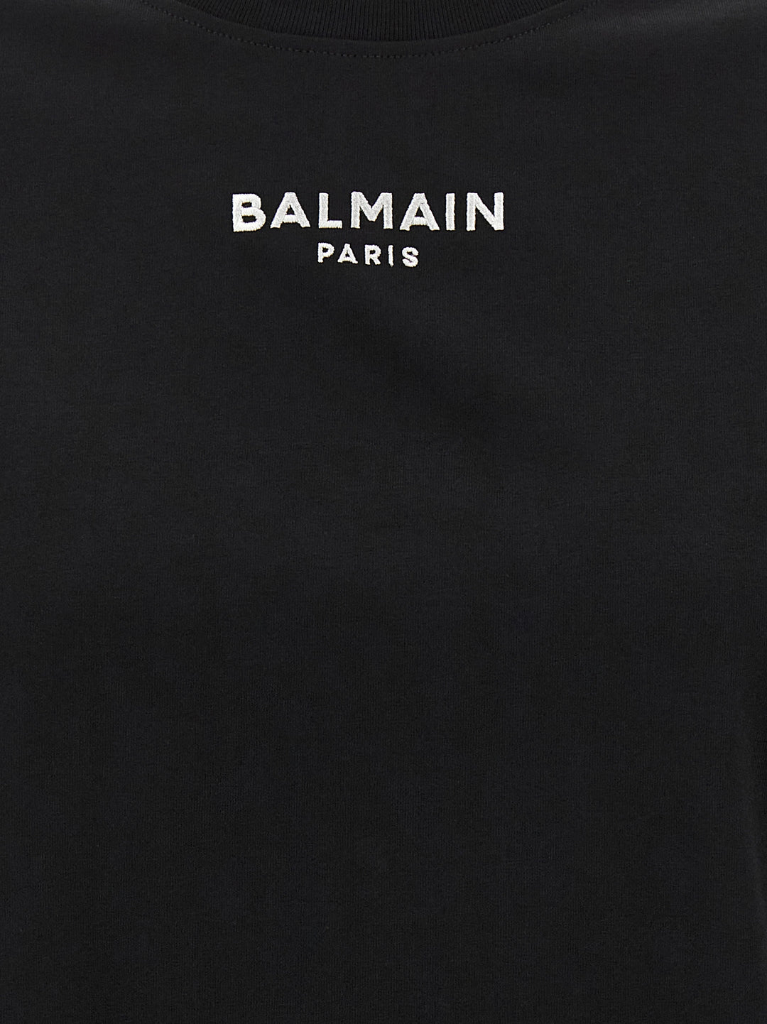 Balmain Black Cotton T-Shirt