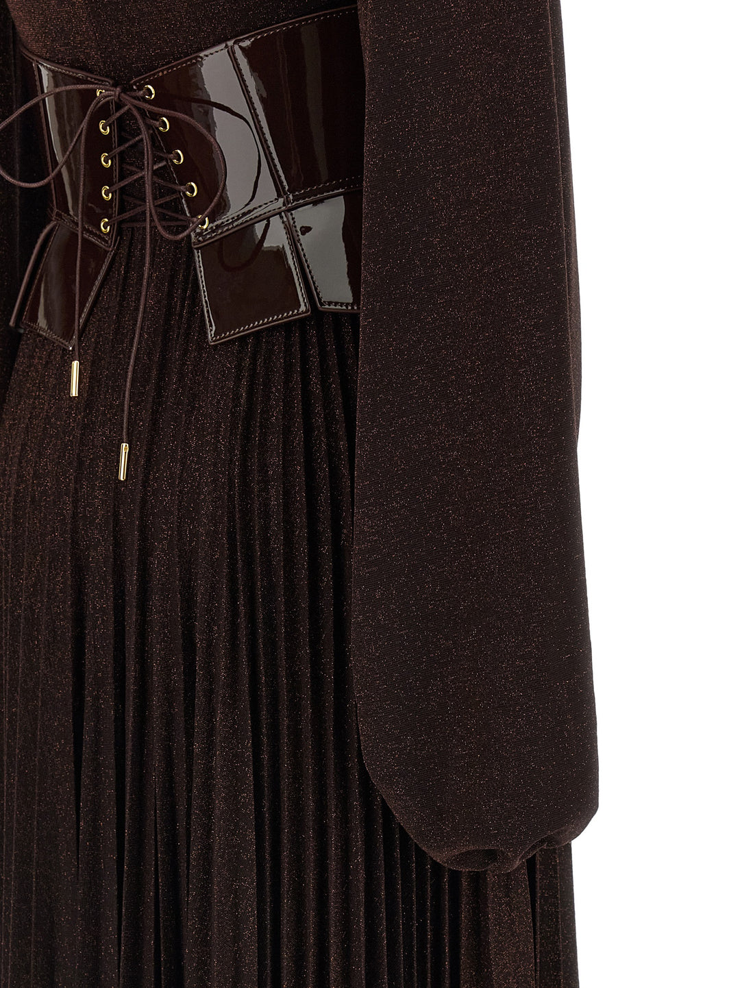 Elisabetta Franchi Brown Viscose Long Dress