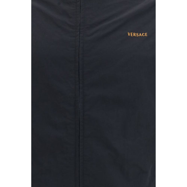 Versace Black Polyamide Bomber
