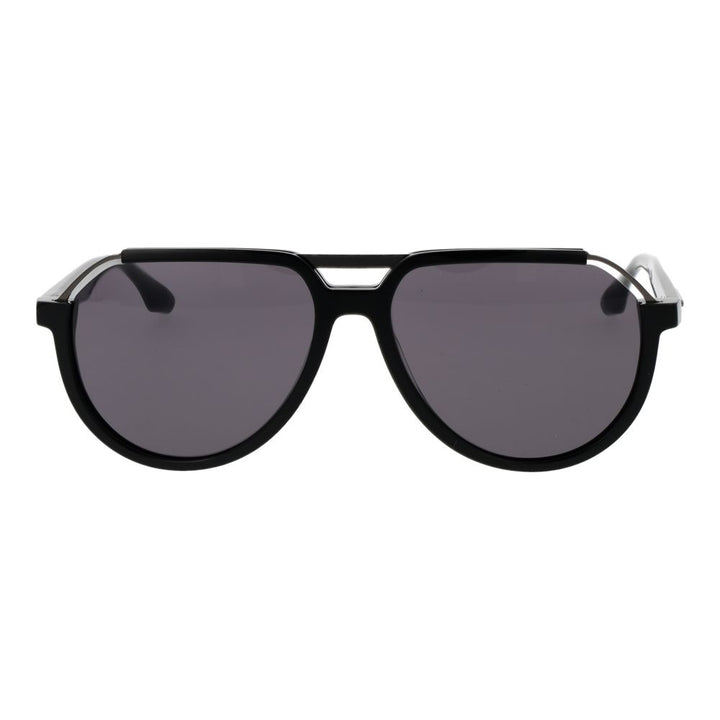 Trussardi Black Acetate & Stainless Steel Sunglasses