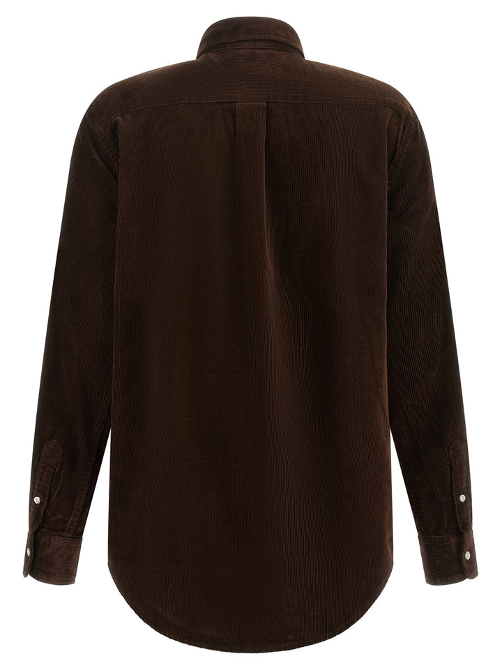 Polo Ralph Lauren Brown Cotton Blouse