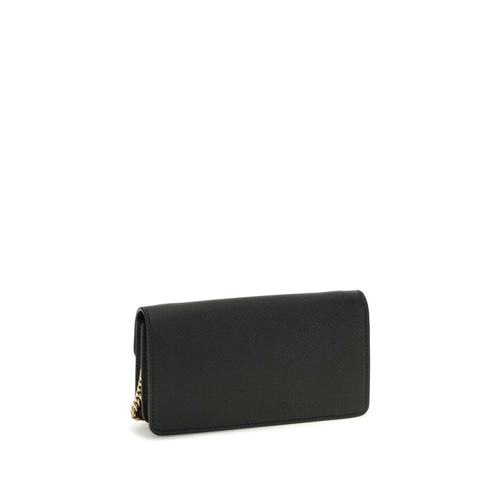 Valentino Garavani Black Calf Leather Bos Taurus Wallet