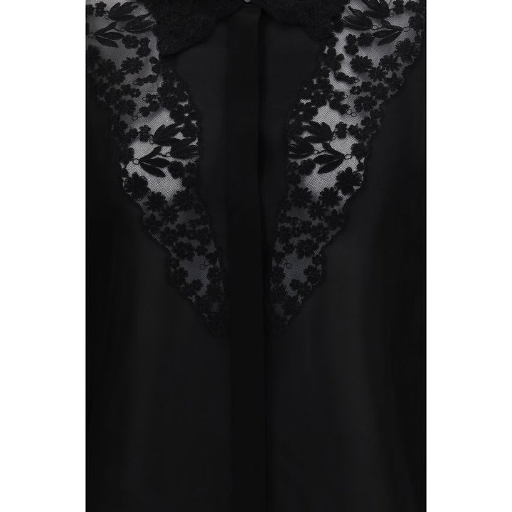 Fendi Black Silk Blouse
