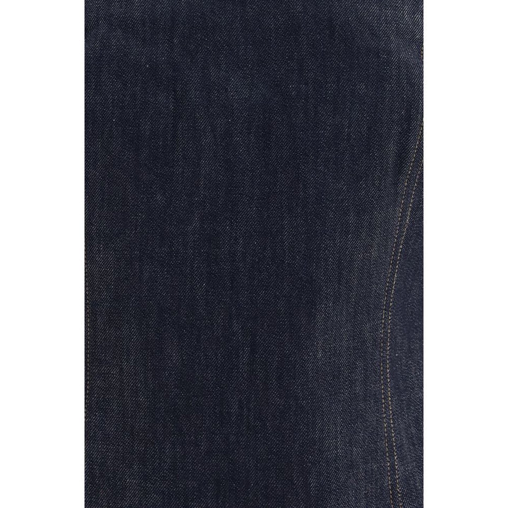 Brunello Cucinelli Blue Cotton Bodysuit