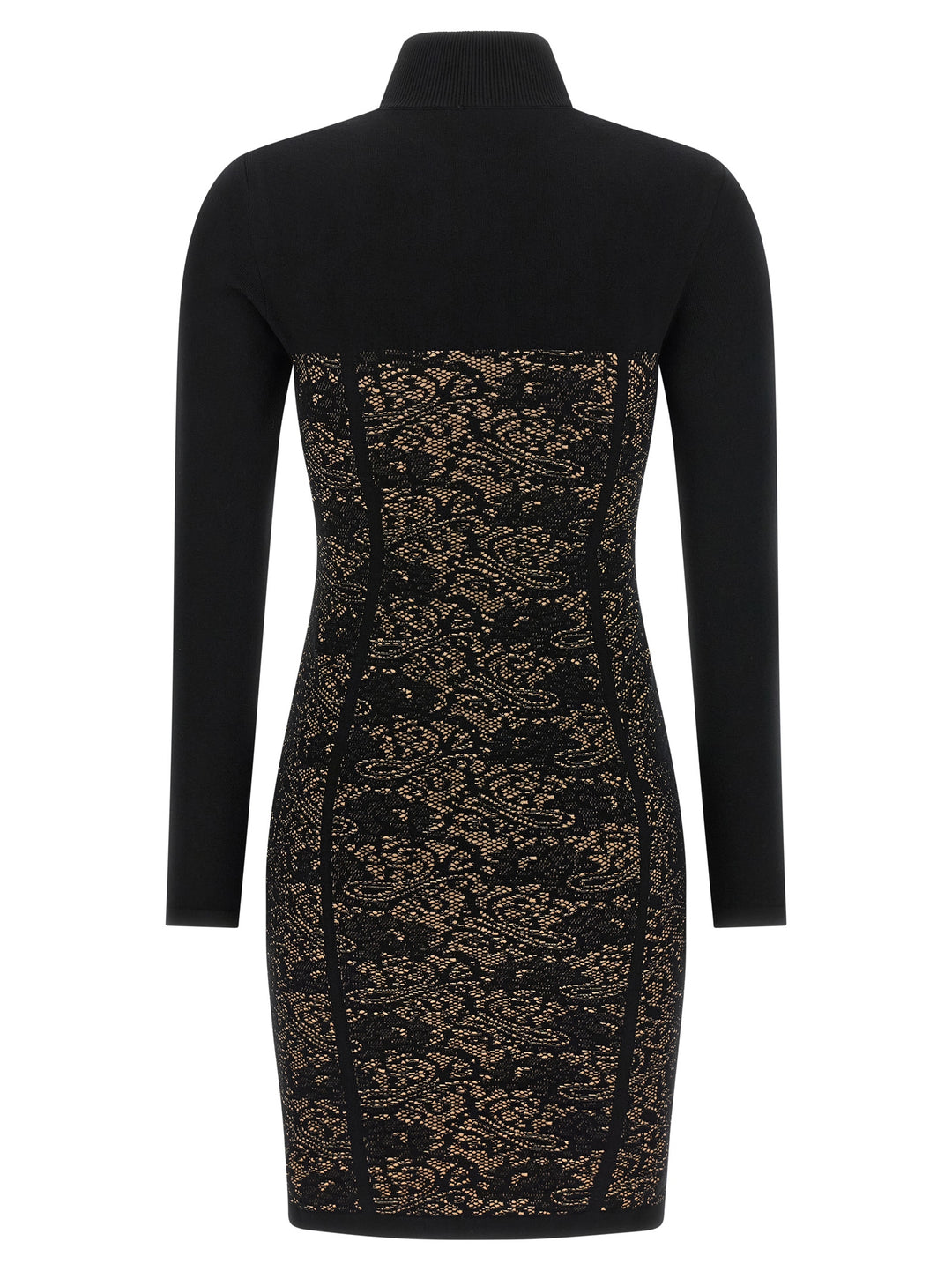 Elisabetta Franchi Black Viscose Short Dress