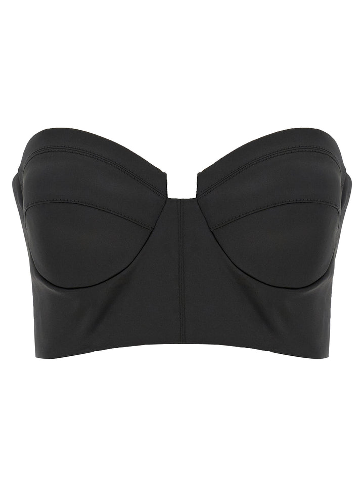 Elisabetta Franchi Black Polyester Tank Tops